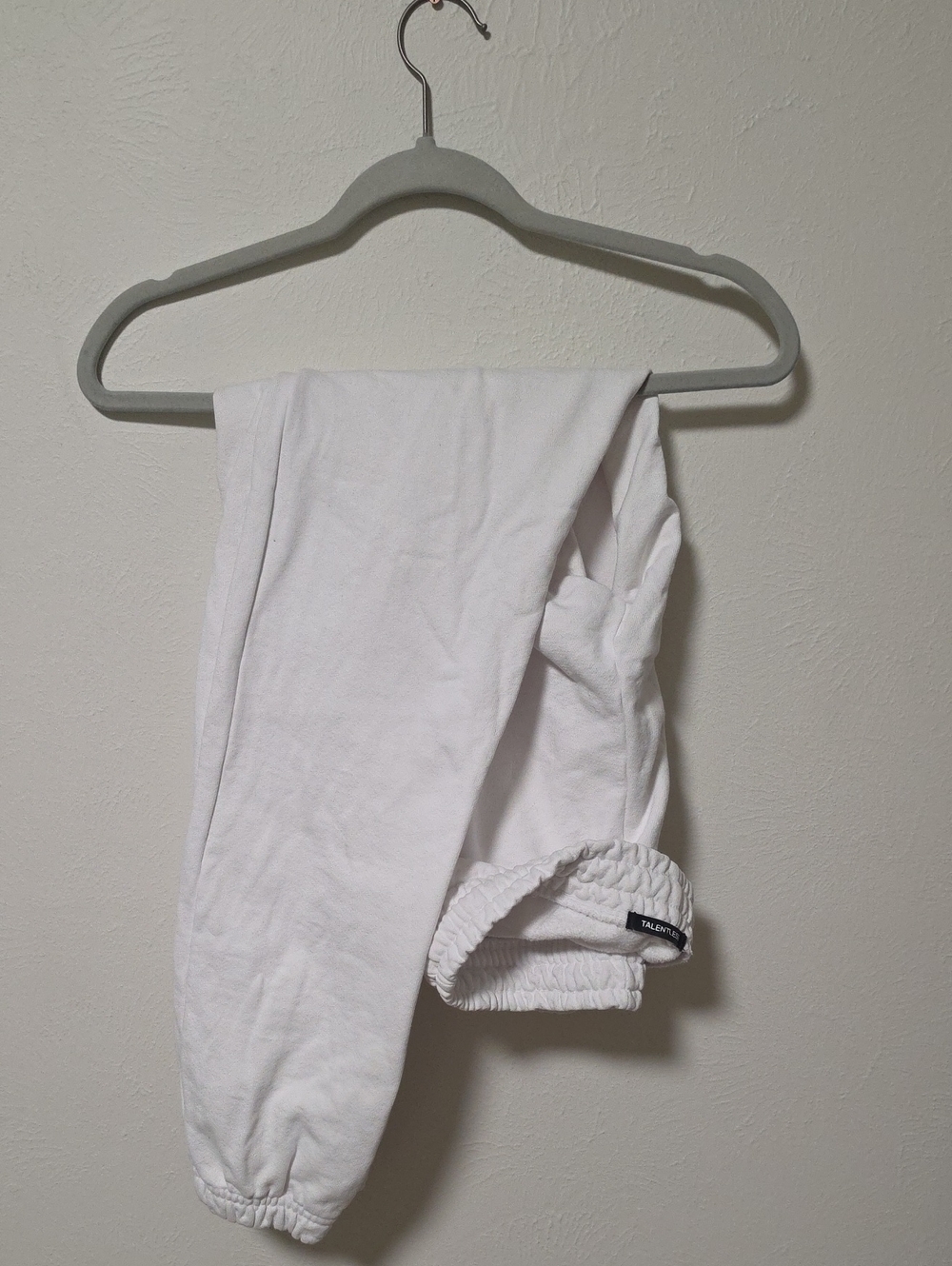 TALENTLESS White Heavyweight 500 GSM Sweatpants Joggers Size S